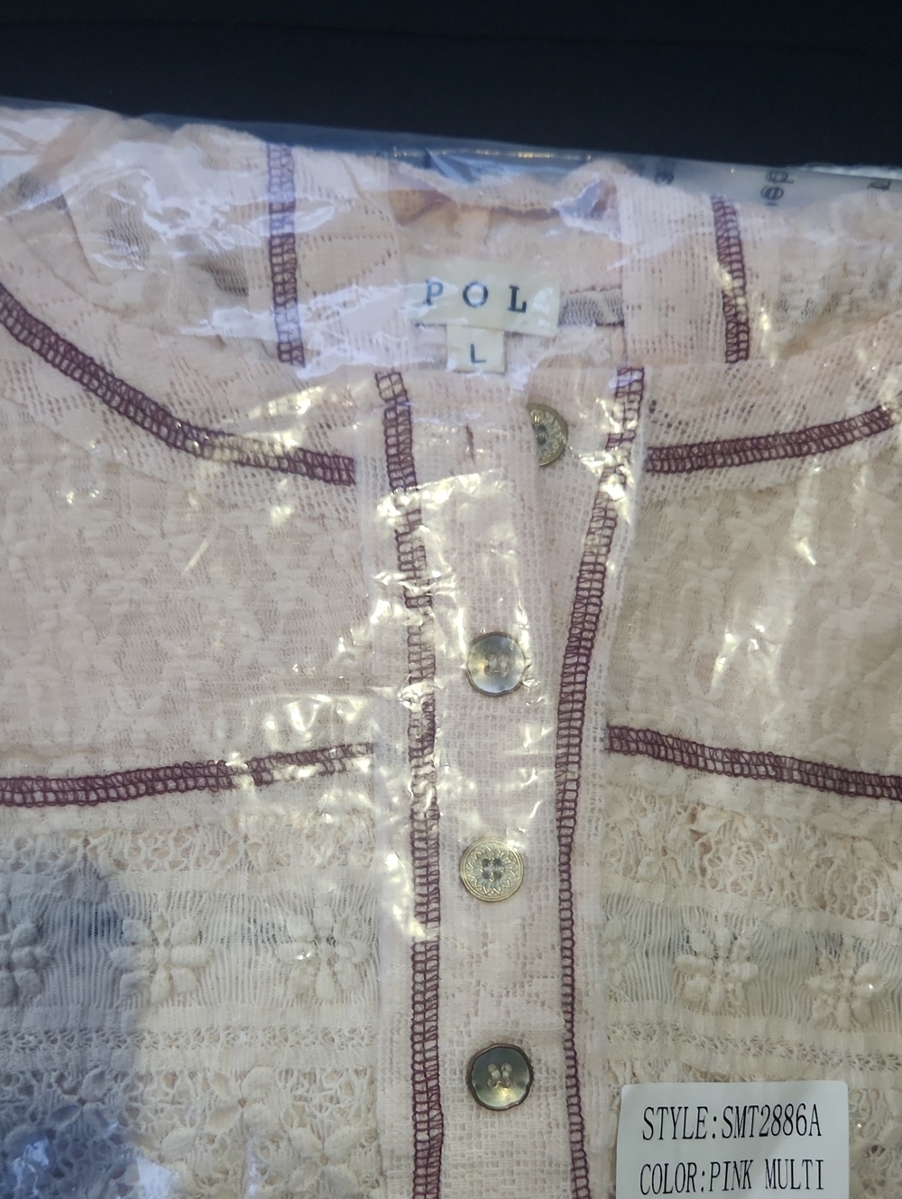 POL Crochet Lace Hoodie - Picture 3 of 3